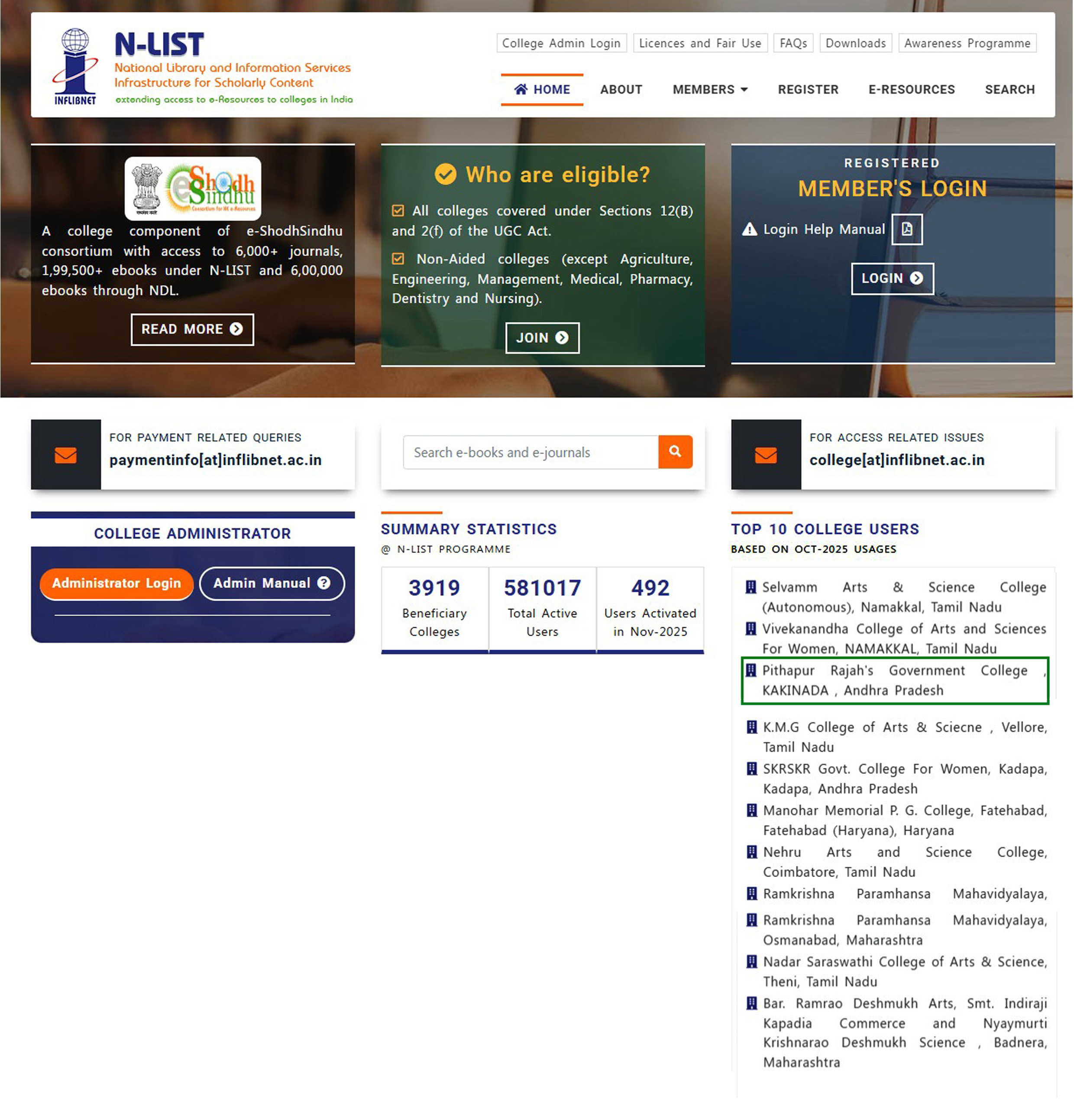 October N-LIST Achievement